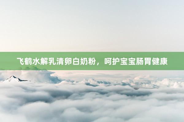 飞鹤水解乳清卵白奶粉，呵护宝宝肠胃健康